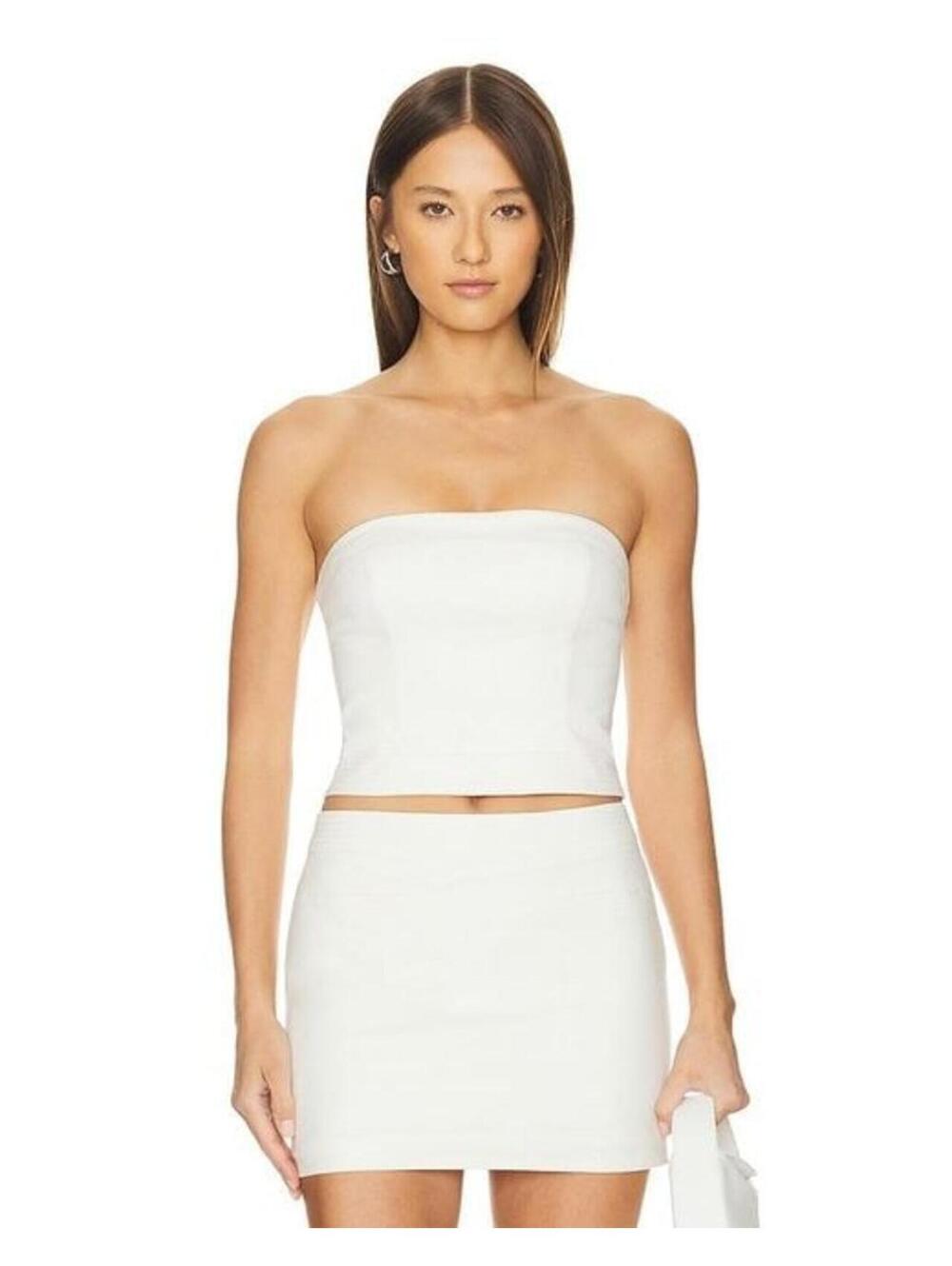 MAJORELLE Women's White Ilena Bustier Top